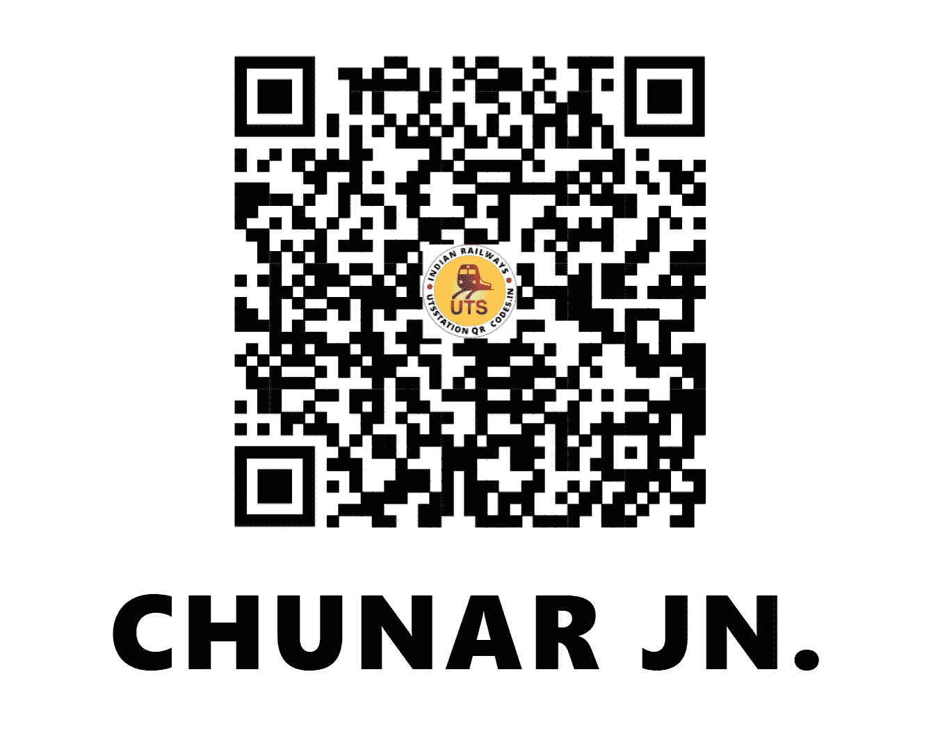 UTS QR Code for CHUNAR JN. - CAR (NC - UTTAR PRADESH)